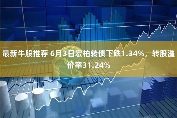 最新牛股推荐 6月3日宏柏转债下跌1.34%，转股溢价率31.24%